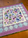 Table Topper Spring Lilacs Handmade Quilted Home Decor