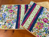 Handmade Quilted Spring Floral Table Runner