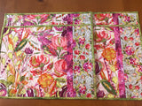 Placemats Set of 4 Flowers Kitchen Decor