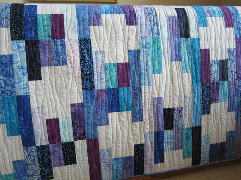 Handmade Quilt Batik for sale jewel tones