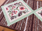Table Runner Floral Quilted Home Decor