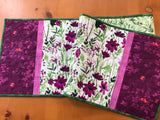 Table Runner Spring Floral Magenta Table Decor
