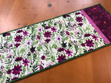 Table Runner Spring Floral Magenta Table Decor