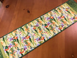 Table Runner with Frogs Quilted Home Decor